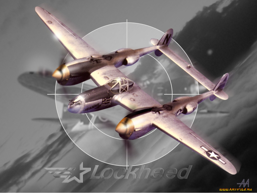 , 3, , graphic, p-38, lightning